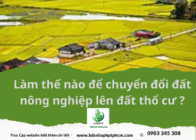 Làm thế nào để chuyển đổi đất nông nghiệp lên đất thổ cư ?