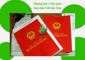 Những lưu ý khi mua bán nhà đất lần đầu 