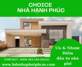 Ưu Nhược điểm các nhà Đầu tư  vào "nhà phố" nên biết 