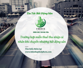 Trường hợp miễn thuế đối với mua bán bất động sản 