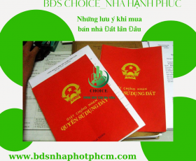 Những lưu ý khi mua bán nhà đất lần đầu 